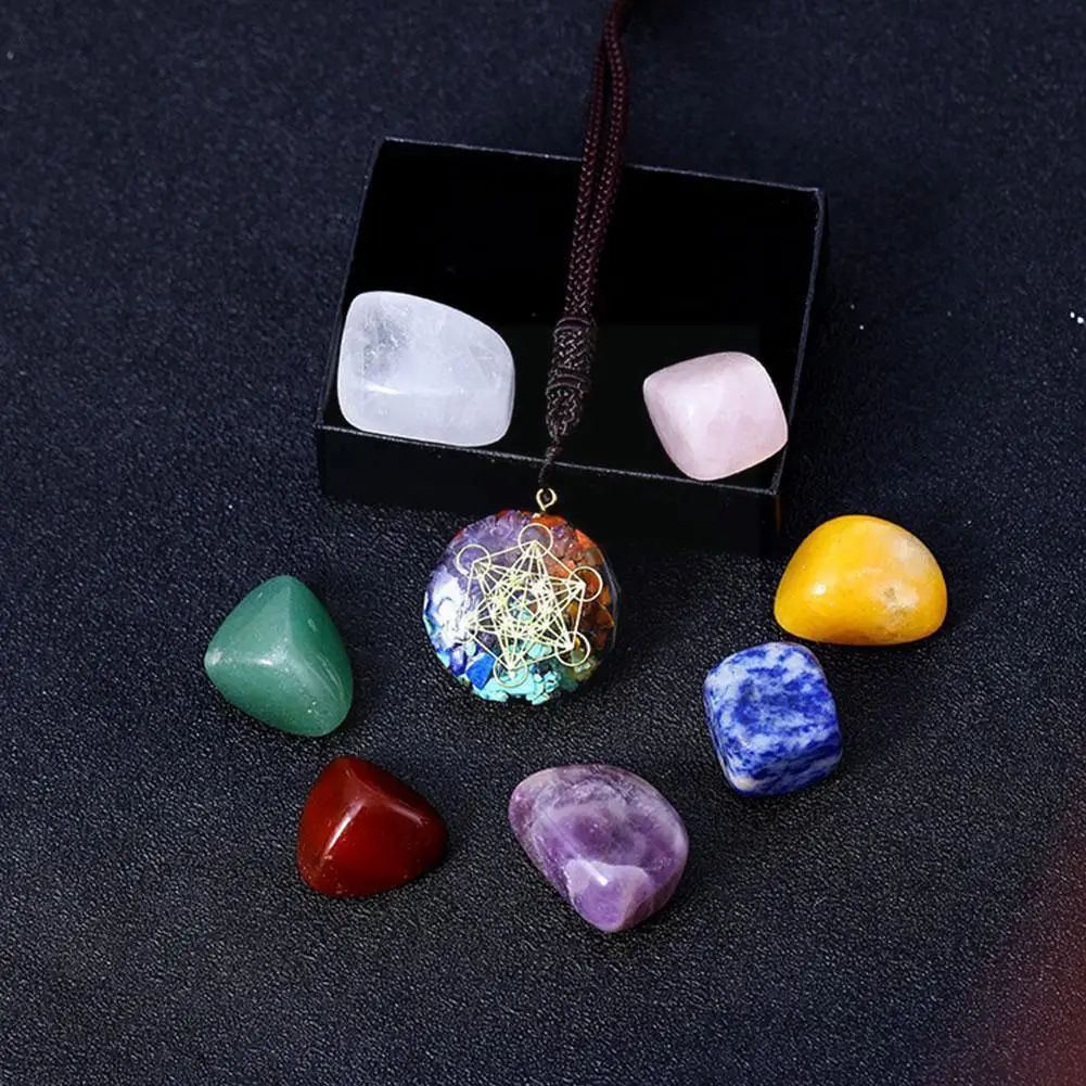 

Natural Stone Crystal Gemstone Box Souvenir Chakras Gifts Ornament Quartz Mineral Decoration Home High Quality Healing H5u2