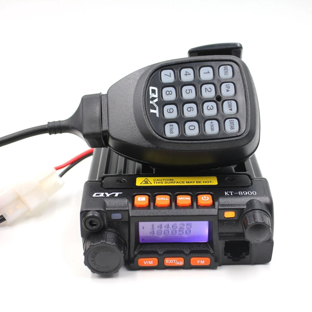 

QYT KT-8900 Mini Mobile Radio Dual band 136-174MHz 400-480MHz 25W Transceiver KT8900 Car Walkie Talkie