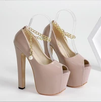 women platform peep toe pumps sexy 2022 new style ladies design buckle strap nightclub 16 cm stiletto shoes zapatos de mujer