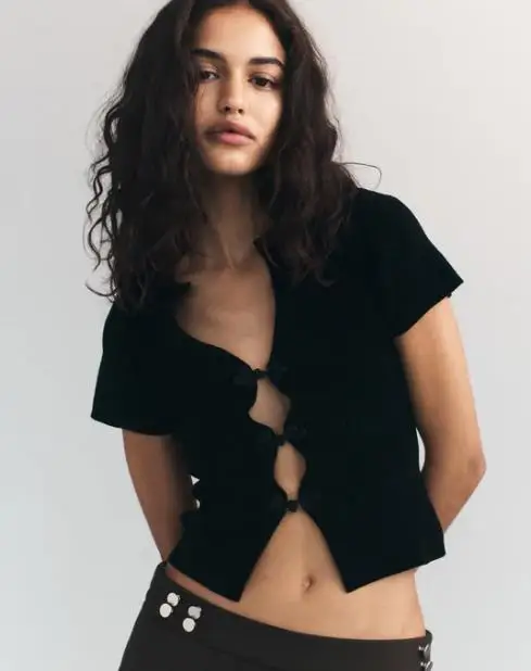 Женские трикотажные топы с короткими рукавами однотонные повседневные футболки