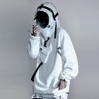 2022 new astronaut hoodie mens hip hop laser print reflective functional jacket teen loose streetwear hoodie