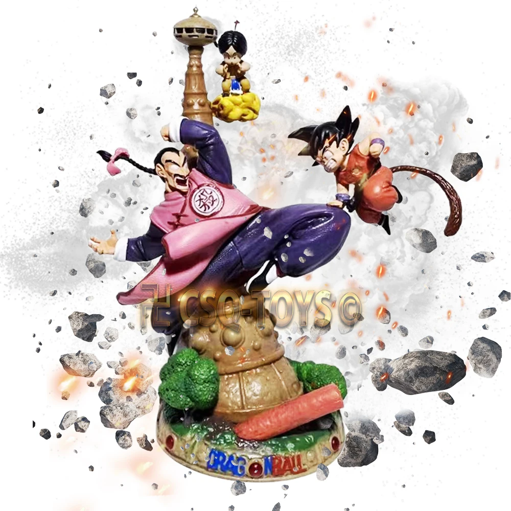 

28cm Dragon Ball Celebrity Tao Pai Pai Vs Son Goku Figure Character PVC CSQ Anime Toys Figures Action Doll For Children Gifts