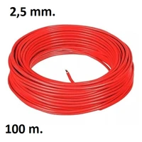 wire cable flexible 25mm red roll 100 m copper maxprime inmetro