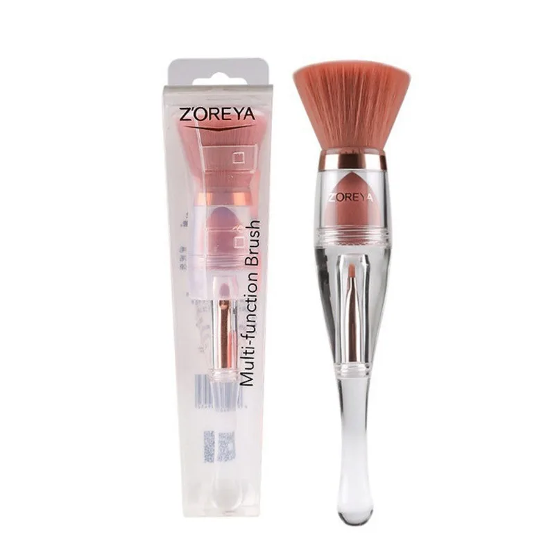 

4 in 1 Powder Brush Powder Blusher Brush Set Portable Beauty Tools Facial Cosmetics Makeup Brush Brochas Maquillaje Accessories