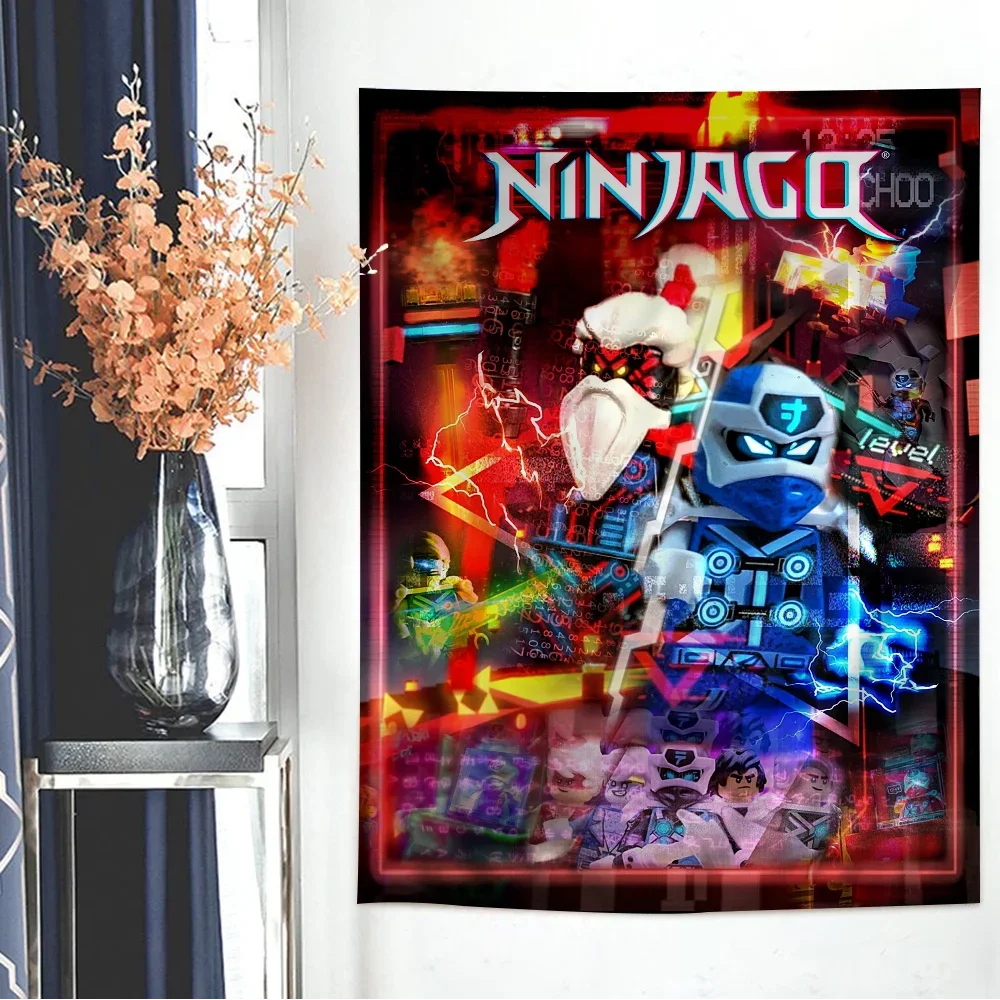 Крутой Гобелен L-LEGO С Героями Мультфильмов N-Ninjago Красочный Богемный Настенный