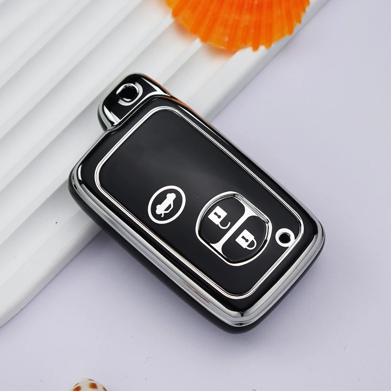 

Чехол для автомобильного ключа из ТПУ с кнопкой 2/3/4 для Toyota Camry Crown Majesta Highlander Land Cruiser Prado Kluger Mark X Subaru Foreste XV