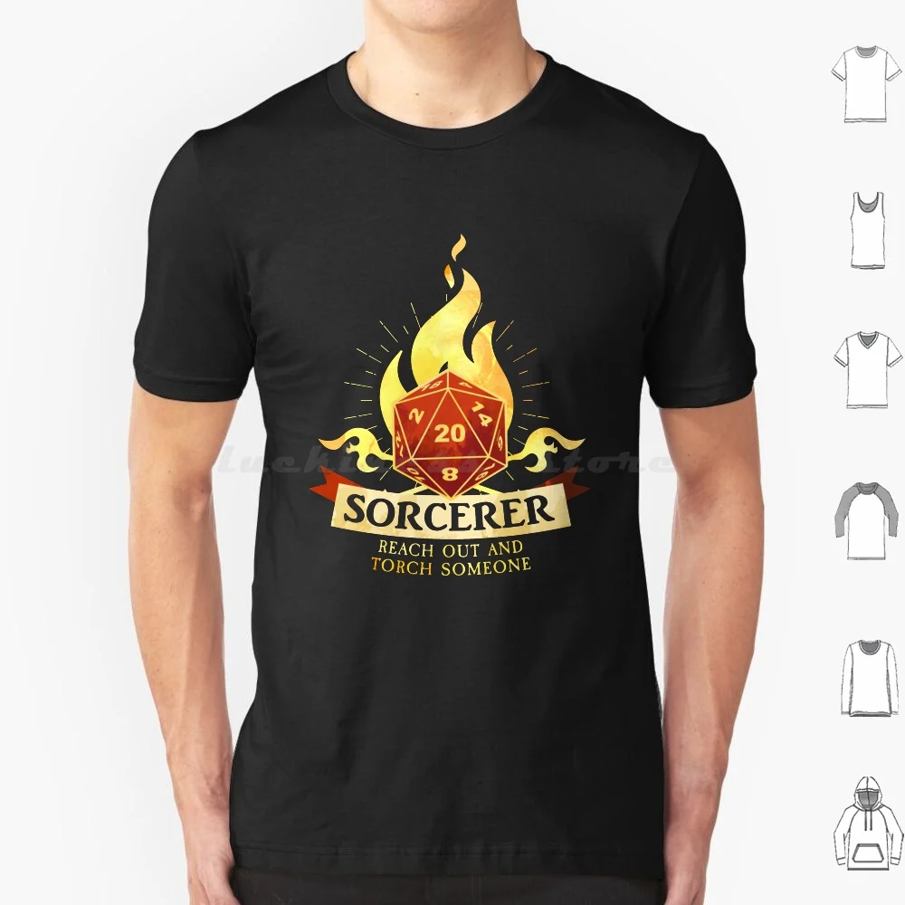 

Sorcerer : Reach Out And Torch Someone T Shirt 6Xl Cotton Cool Tee Sorcerer Sorcerer Meme Dnd Sorcerer D D Sorcerer And
