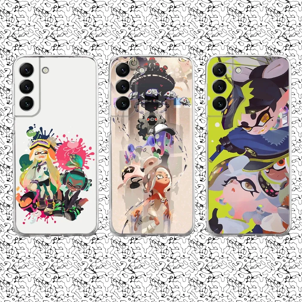 Чехол для телефона с персонажами игры S-Splatoon Samsung S30 S23 21 22 20 FE lite S10 9 PIus Note20ultra