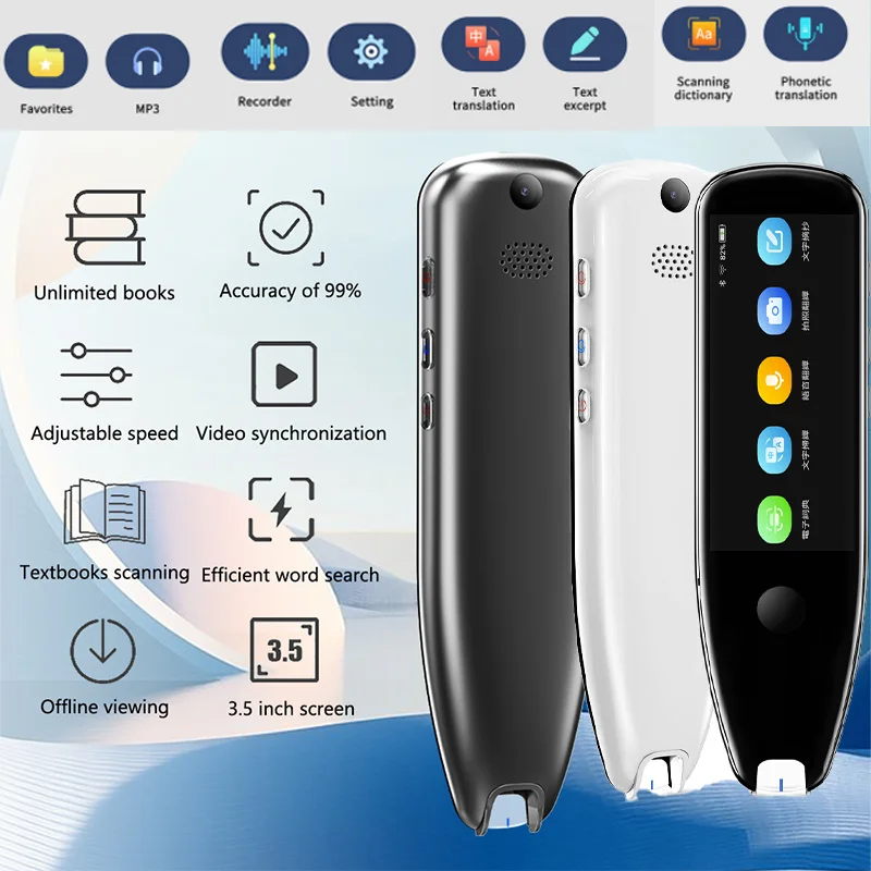 

X5 PRO112 Support Offline 55 Online Scan Translation Voice Photo Translator Pen Multi Real-Time Language Business Travel Abroad