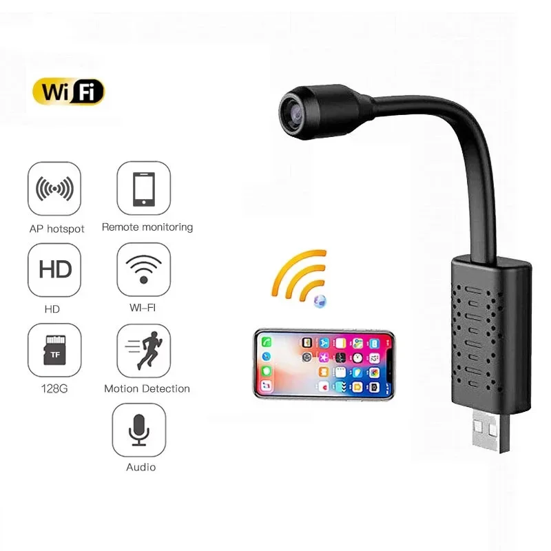 

Мини-камера V380 с Wi-Fi, USB 1080P, не 2 К/4 к