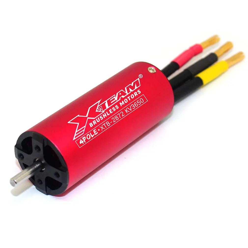 

X-TEAM 2872 3650/3500/3350KV бесщеточный двигатель для радиоуправляемой лодки, водонепроницаемый и пыленепроницаемый высокоскоростной мотор из меди