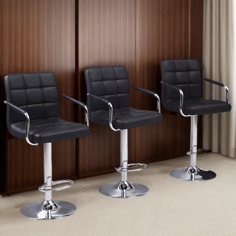 Стул барный золотистый и черный высокий стул металлические стулья современная