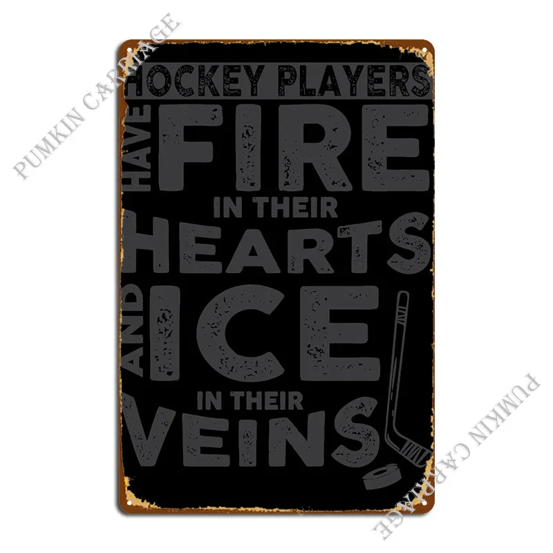 

Hockey Players Metal Sign Club Bar Club Plaques Club Tin Sign Poster