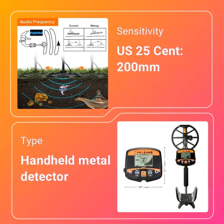 Новый высококачественный недорогой металлоискатель для обнаружения золота |