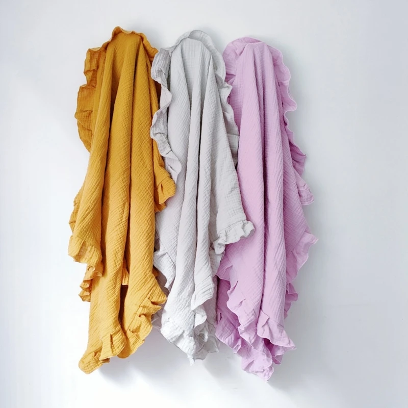 

Newborn Quilt Swaddle Blanket Summer Wrap Blankets Skin Friendly Baby Bath Towel