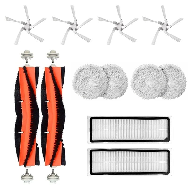 

12Pcs For Xiaomi Dreame W10 Vacuum Cleaner Main Side Brush Washable HEPA Filter Mop Cloth Cleaning Replacement Kit Parts