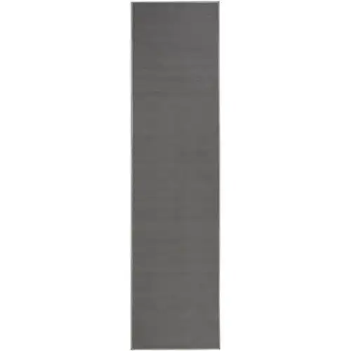 

Rubberback Modern Solid 3x10 Indoor Runner Rug, 2'7" x 9'10", Gray