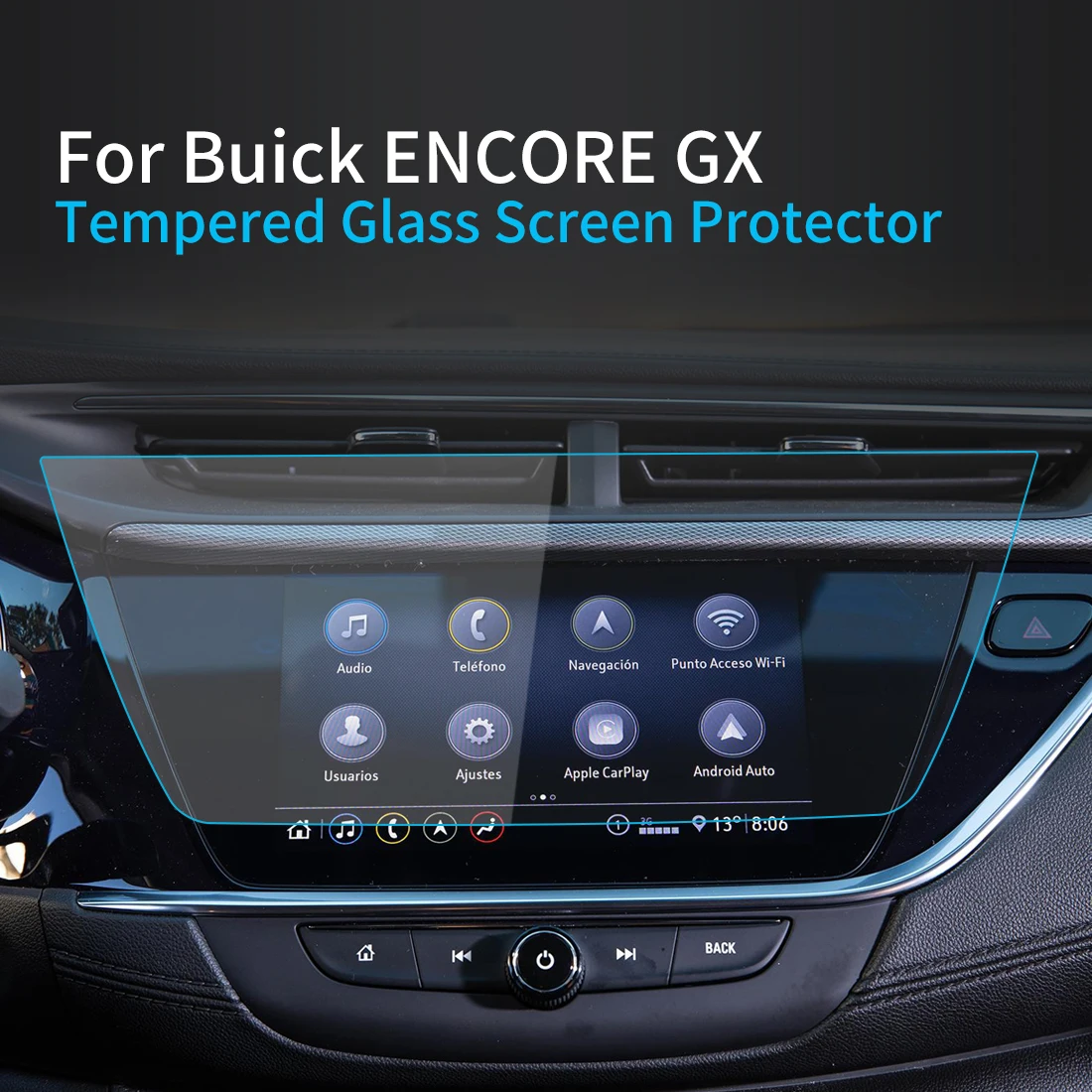 Фото Автомобильные наклейки, Защита экрана для BUICK Encore GX 23, дисплей для навигатора, Аксессуары для автомобилей №2