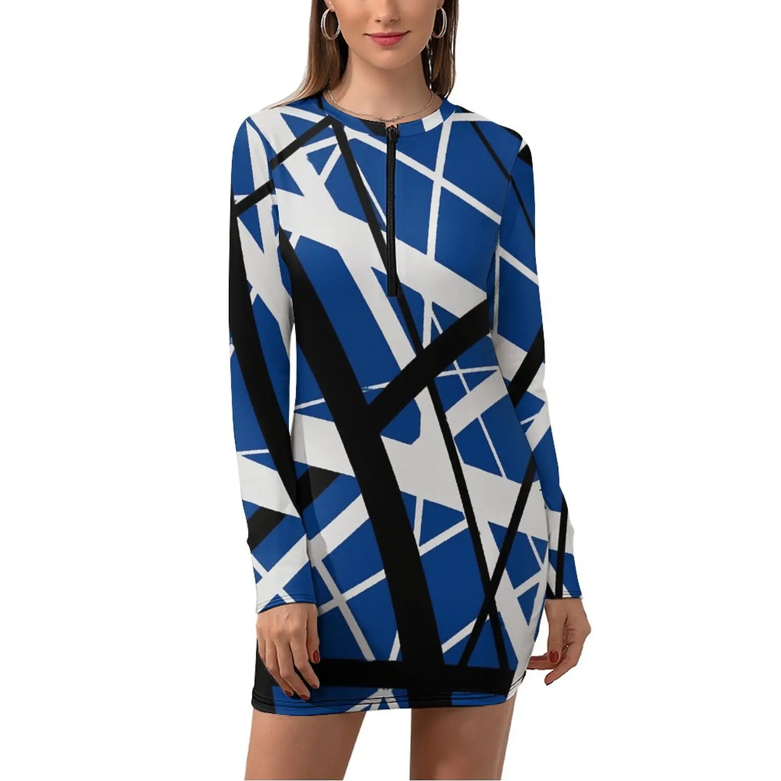 

Женское облегающее платье с длинным рукавом, большие размеры