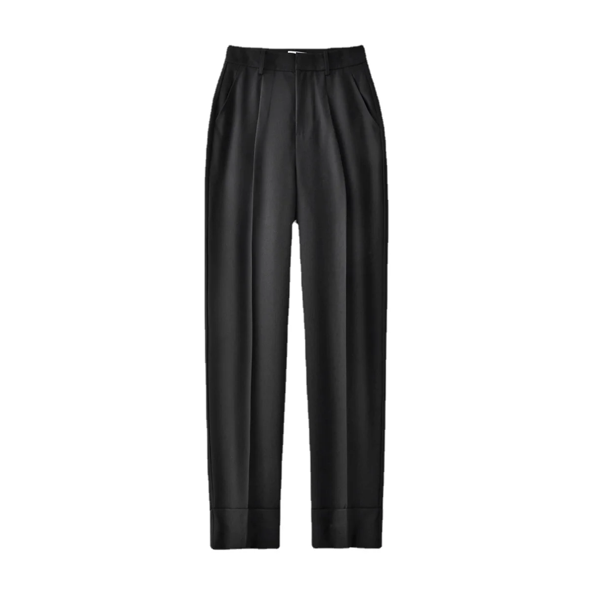 

Office Lady Ankle-Length Pants Straight Summer Korean Style Dress Pants for Women Zipper Fly Work Wear Women Clothes