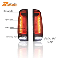 new items led tail light for navara d40 frontier auto lighting system refitting taillamp black frame red frame