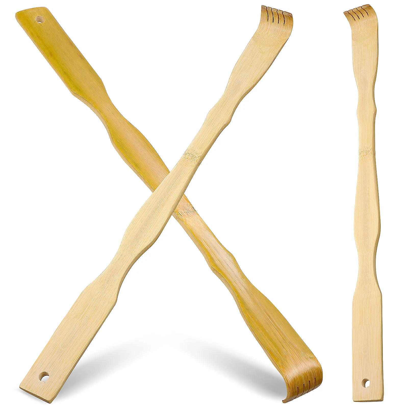 

3 Pcs Male Massager Bamboo Back Scratcher Wooden Scratching Itches Tool Long Handle Miss Claw