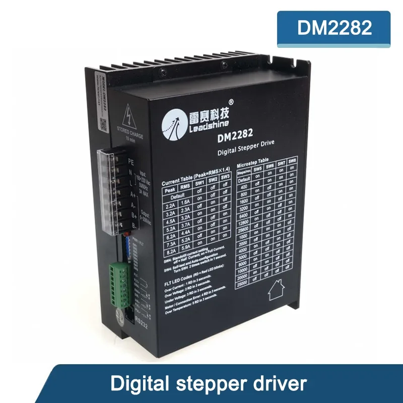 Leadshine DM2282 2-фазный цифровой шаговый драйвер для шагового двигателя 110/130 2 ~ 8 А