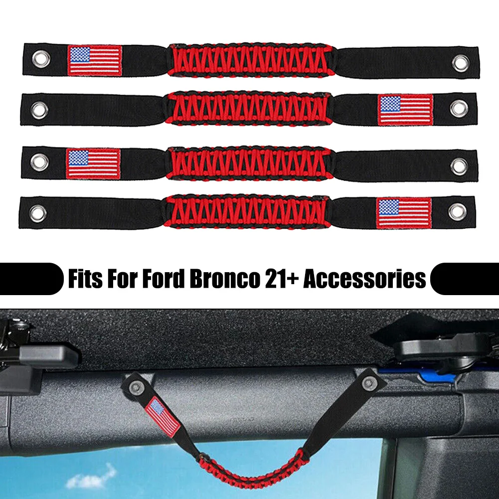 

Brand New Grab Handles Side Roll Bar 4Pcs Grab Handle Side Roll Bar Grab Handles For Ford Bronco 2 Door 4 Door