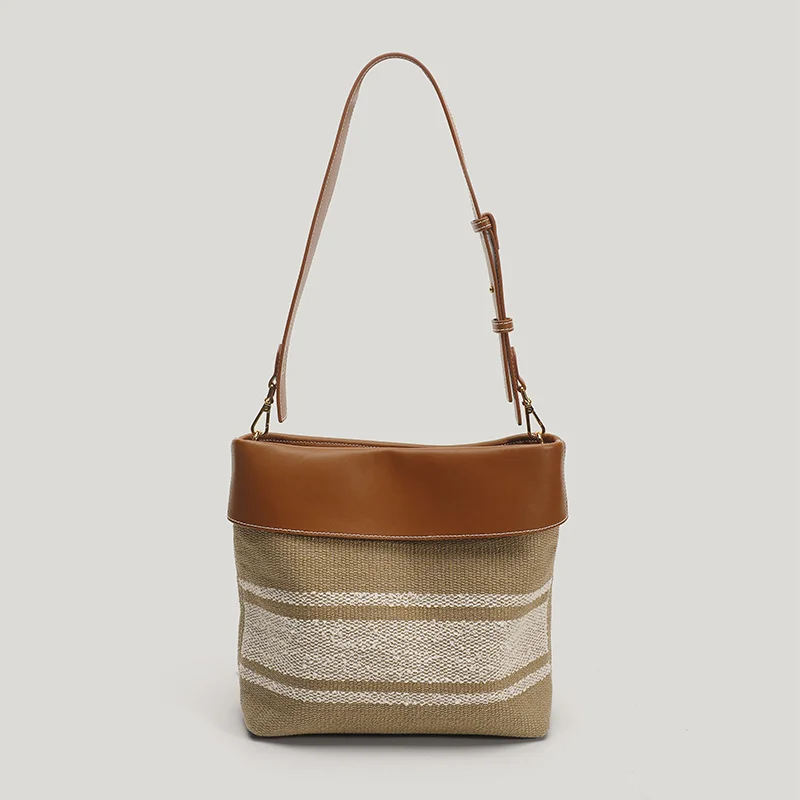 

Oreo Niche Bucket Bag Women's New Fashionable One Shoulder Bag All-Match Messenger Bag Color Matching One Shoulder Crossbody