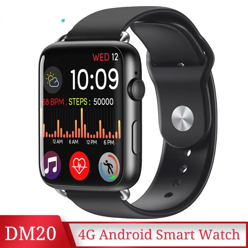 

XiaoMi DM20 4G Smart Watch Quad Core Smartwatch 4GB Ram 64GB Rom Android 7.1 OS 1.88" Large Display IP67 Waterproof WIFI GPS