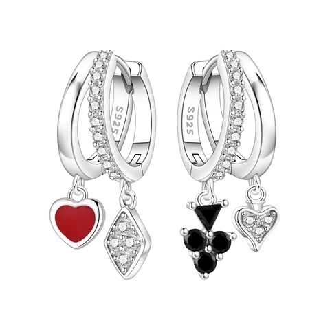 Серьги PANPOKI из серебра 925