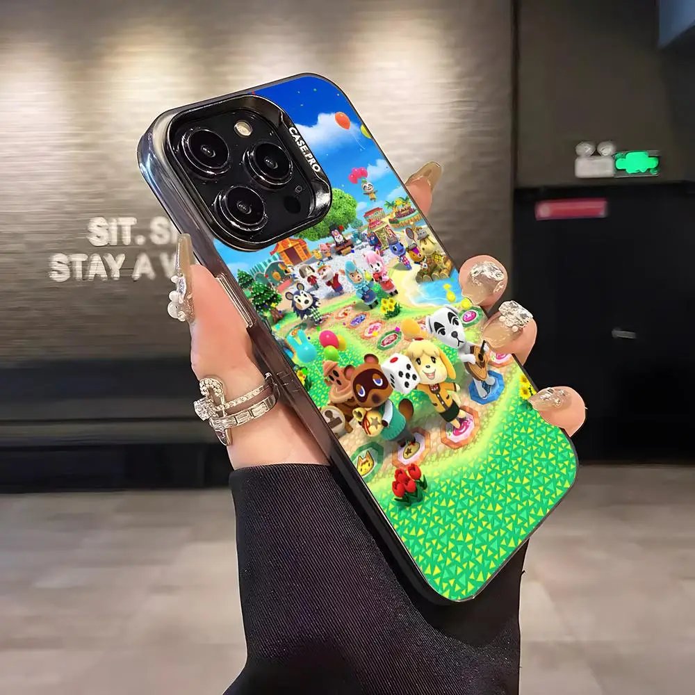 Чехол для телефона MINISO игра с изображением животных матовый цвет серебристый Iphone