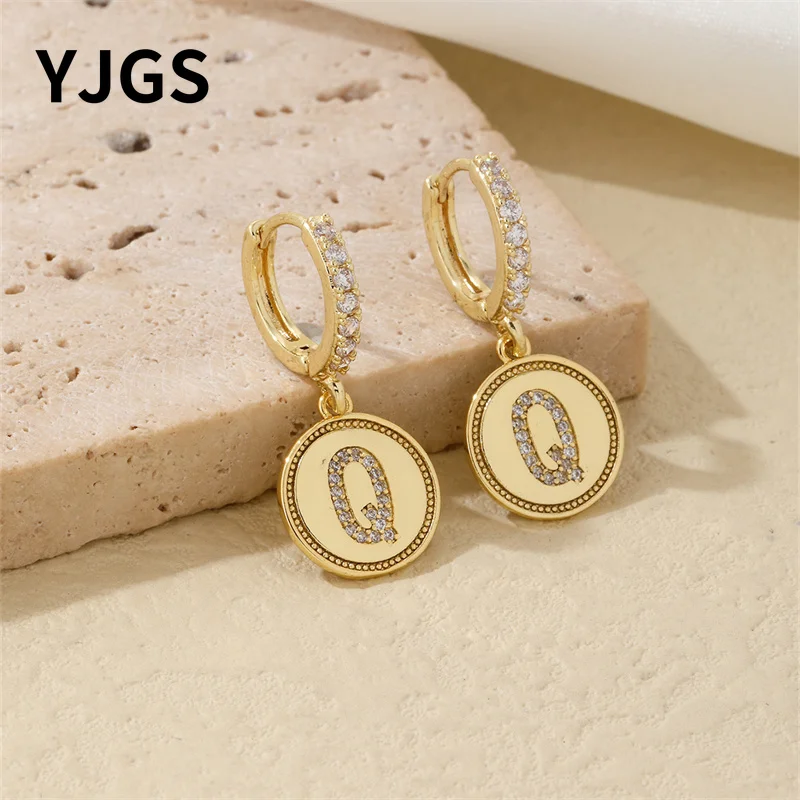 YJGS темпераментные минималистичные ювелирные изделия Медный позолоченный набор