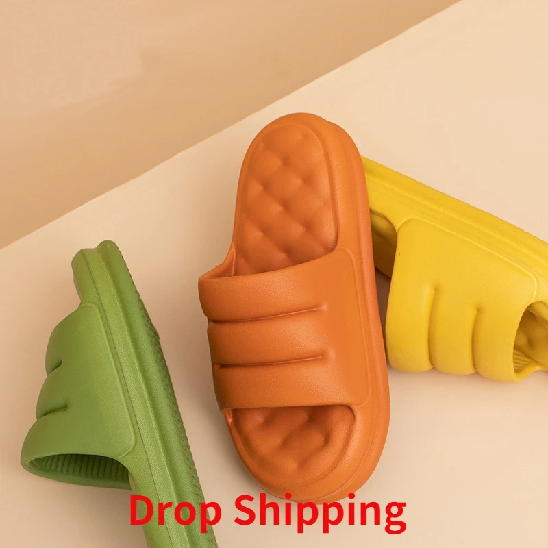 

Women's Soft Sole Cloud Slippers Summer Beach Thick Platform Slipper Sandals Women Korean Eva Slippers for Home Flip Flops Woman