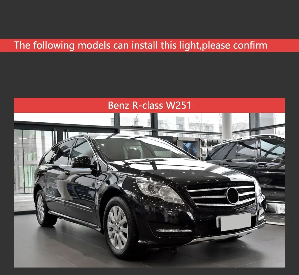 Автомобильные фары для Benz W251 линзы проектора R Class R320 R350 V251 светодиодные Drl