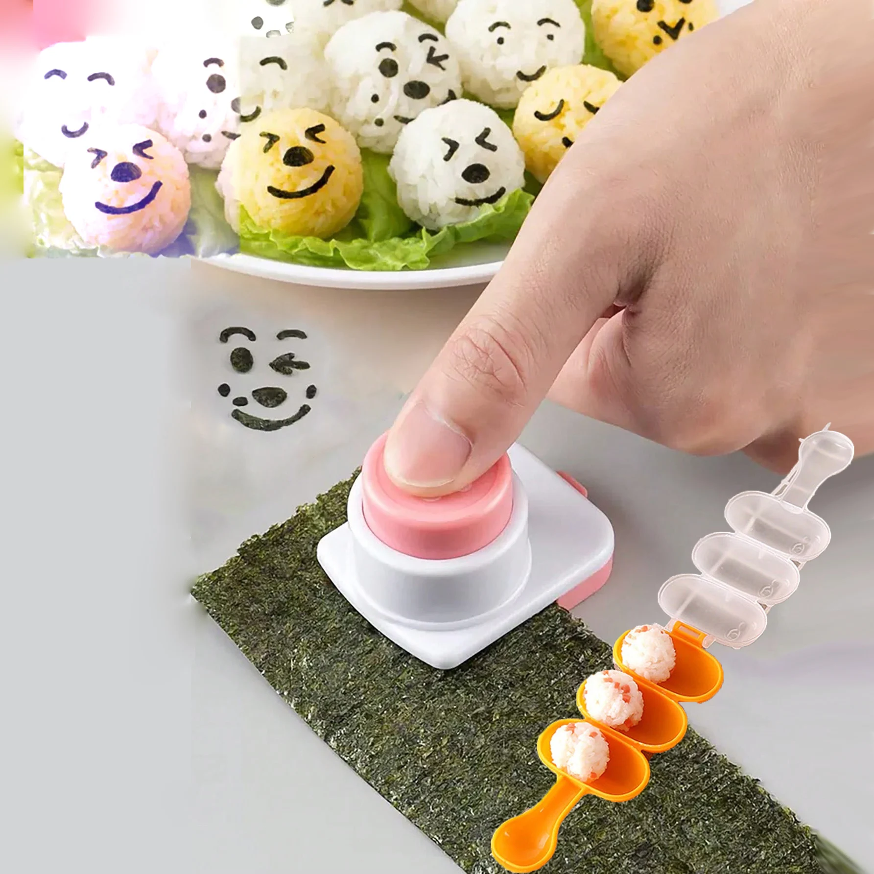 Рельефный смайлик Multiyoshi инструмент для бенто творчества искусственная форма