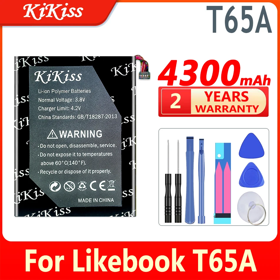 

4300mAh KiKiss Powerful Battery For Likebook T65A Digital Batteries