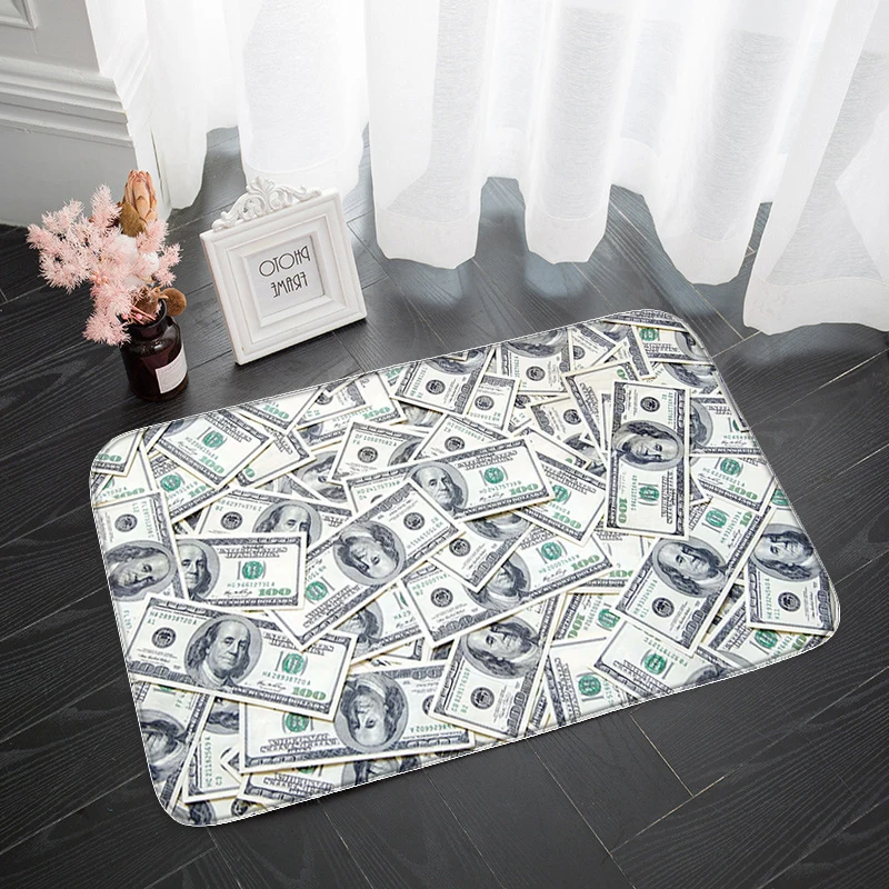Дверные коврики коврик для спальни доллар США дверной рандомные напольные