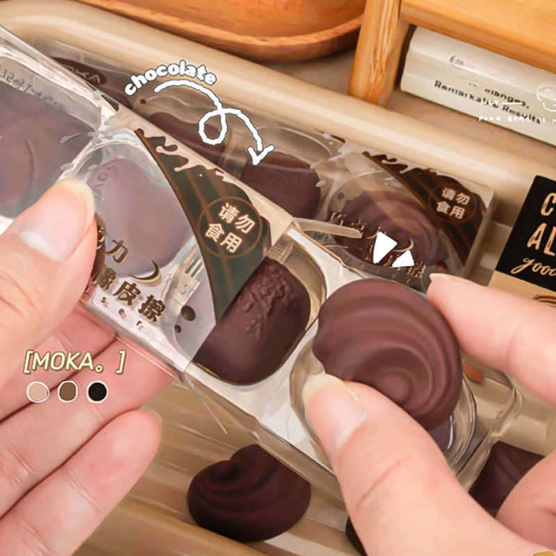 

Ластики в форме шоколада Kawaii, набор из 4 штук