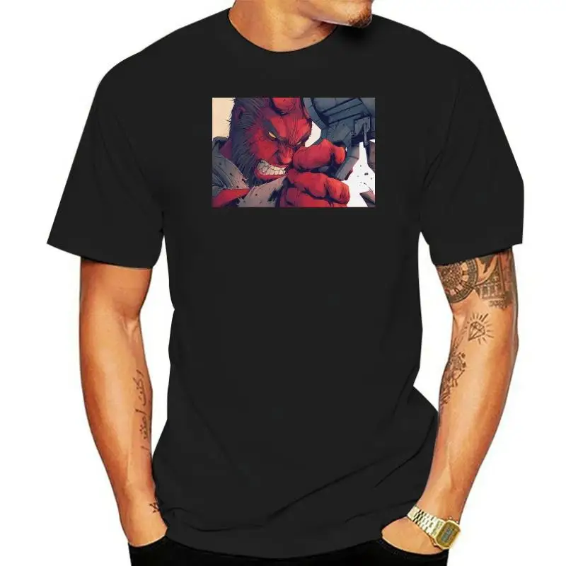 

HELLBOY COMIC BOOK ART OLDSKOOL QUALITY Tops Tee T Shirt FULL FRONT Casual Plus Size T-Shirt