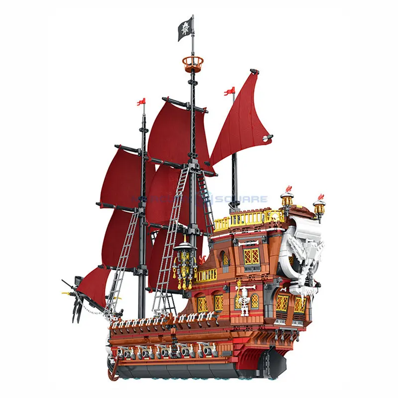 

Pirate Revenge Ship Creative Expert Ideas MOC 66010 Caribbean Movie Pirate Ship Model Building Blocks Bricks Toy for Kids Gift