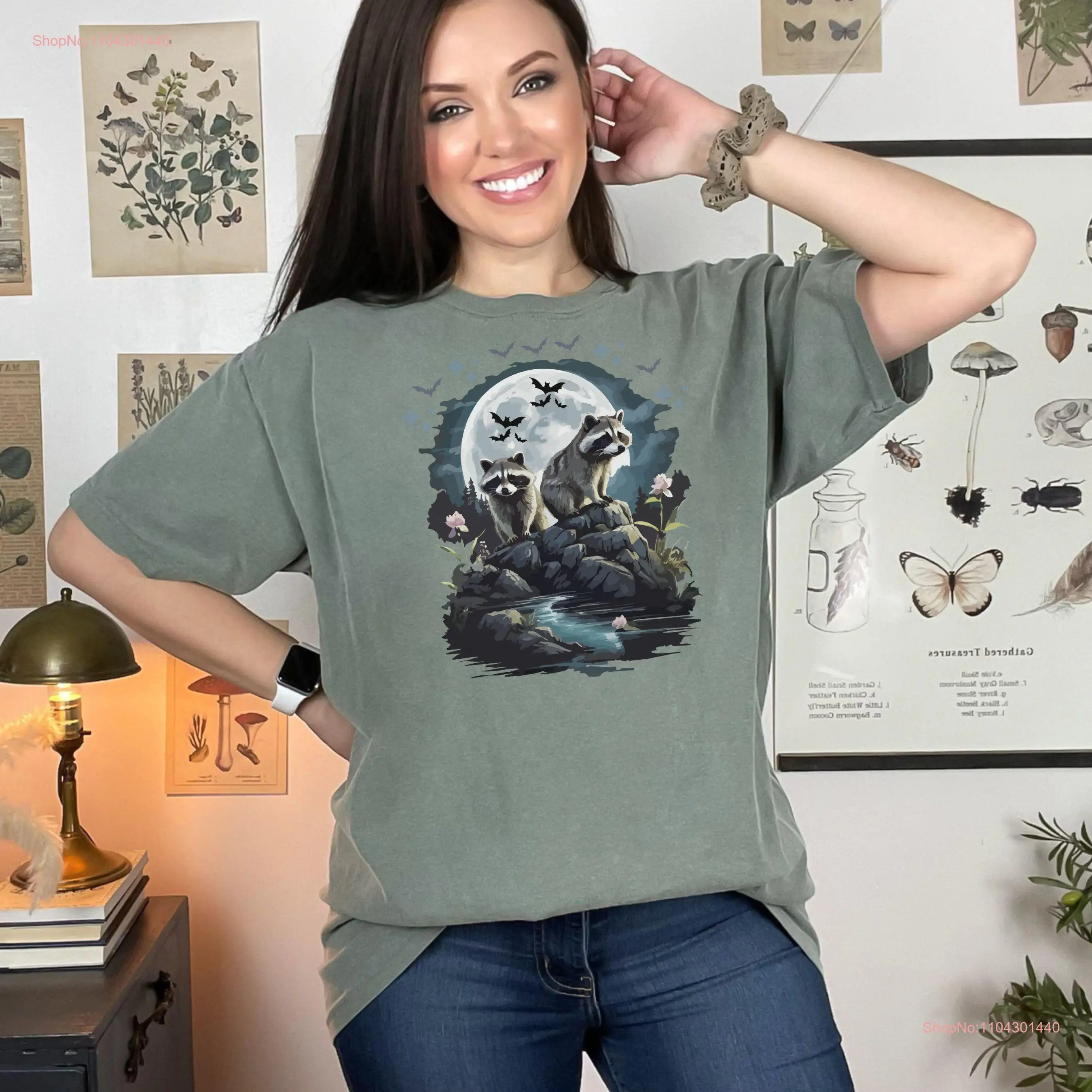 Футболка Comfort Color Feral с изображением енота забавная футболка летучей мыши на