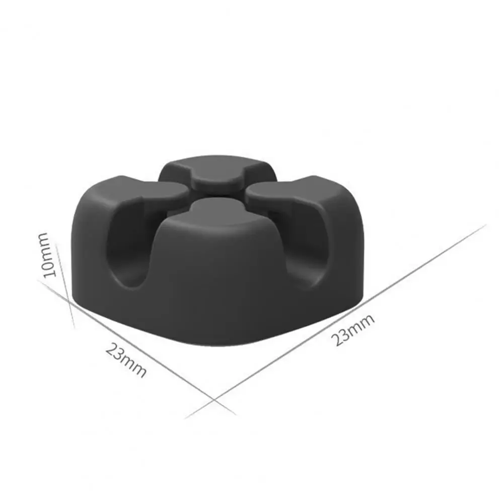 

Soft Reliable Desktop Phone Wire Cord Winder Silicone Cable Clip Portable for Dormitory