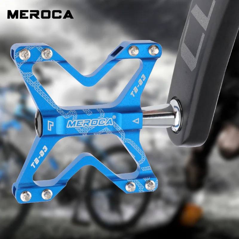 

MTB Road Bike Folding Color Pedal MEROCA Bicycle Aluminum Alloy Non-slip Bearing