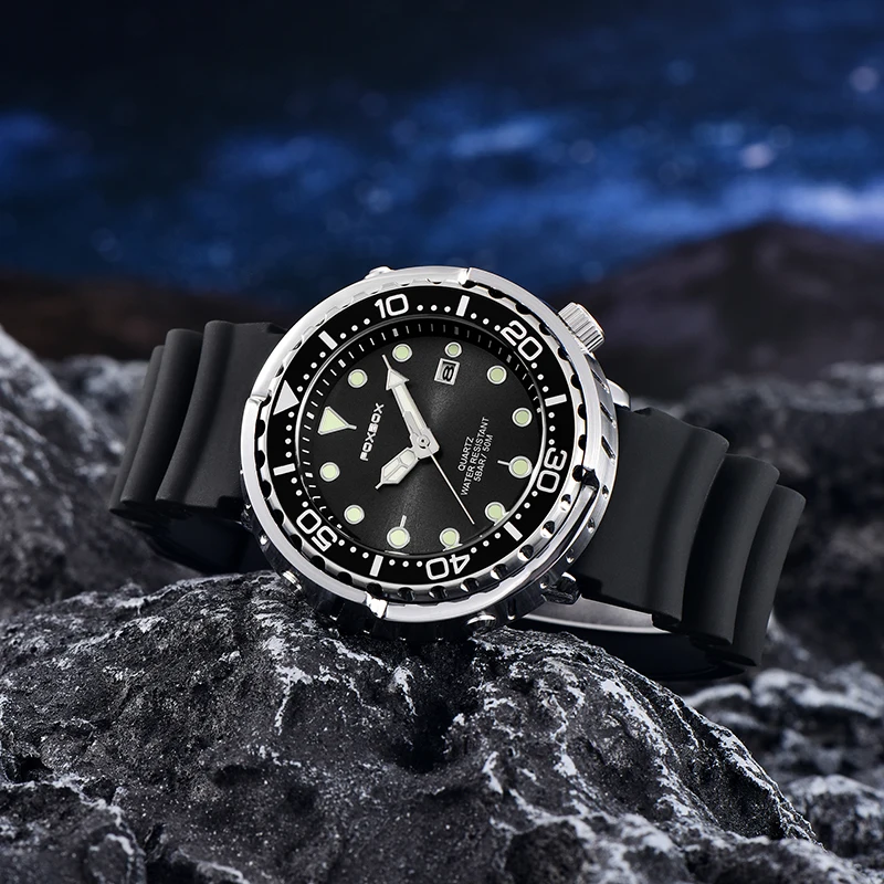 New Watch For Men Fashion Silicone belt Chronograph Sport Wristwatch 50M Waterproof  Luminous Dive Male Clocks Relogio Masculino