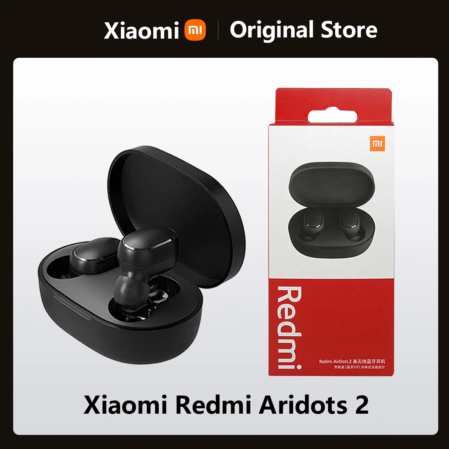 

Xiaomi Redmi Airdots 2 TWS Bluetooth 5.0 Headset MI True Wireless Earphone Voice Control With Mic Handsfree Earbuds AI Control