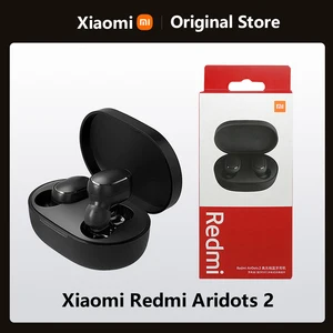 xiaomi redmi airdots 2 tws bluetooth 5 0 headset mi true wireless earphone voice control with mic handsfree earbuds ai control free global shipping