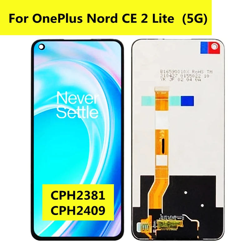 

6.59" For OnePlus Nord CE 2 Lite 5G LCD CPH2381 Screen Touch Panel Digitizer For OnePlus Nord CE2 Lite Display