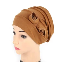 simple beanie headwrap solid color female sun protection no brim beanie hat beanie hat women turban hat