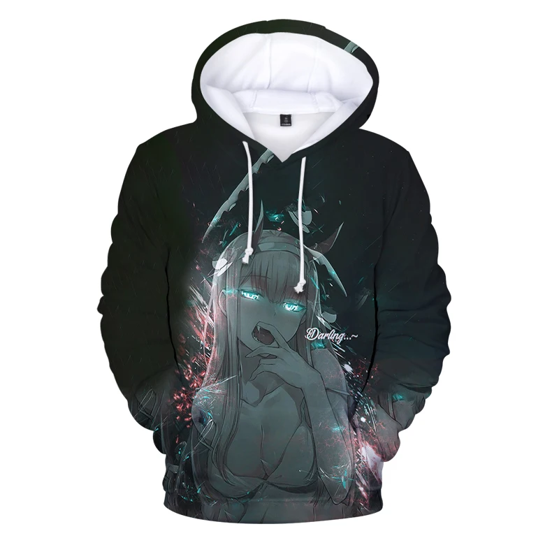 

Men's Hoodies Streetwear 3D Print Anime DARLING In The FRANXX Zeo Two Hoodie Sweatshirts